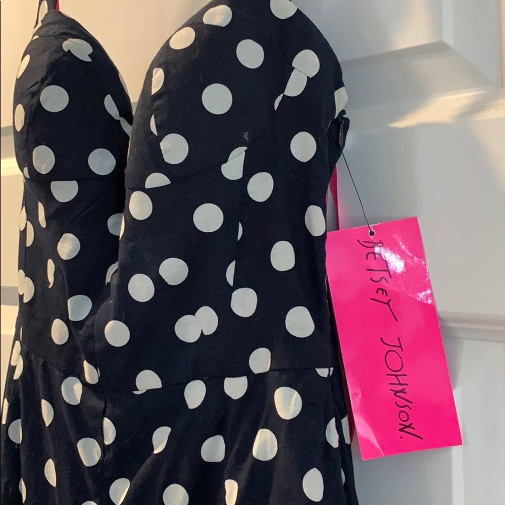 Betsey johsnon halter top polka dot dress